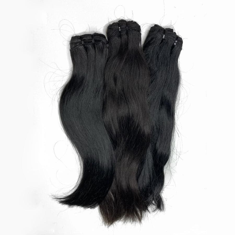 Raw Hair Bundle Deal - 3 Bundles (Straight, Natural Wavy, Burmese Curly)