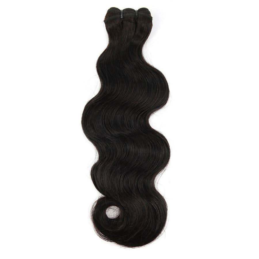 Raw Hair Bundle - Double Drawn - Natural Wavy (Natural Color)